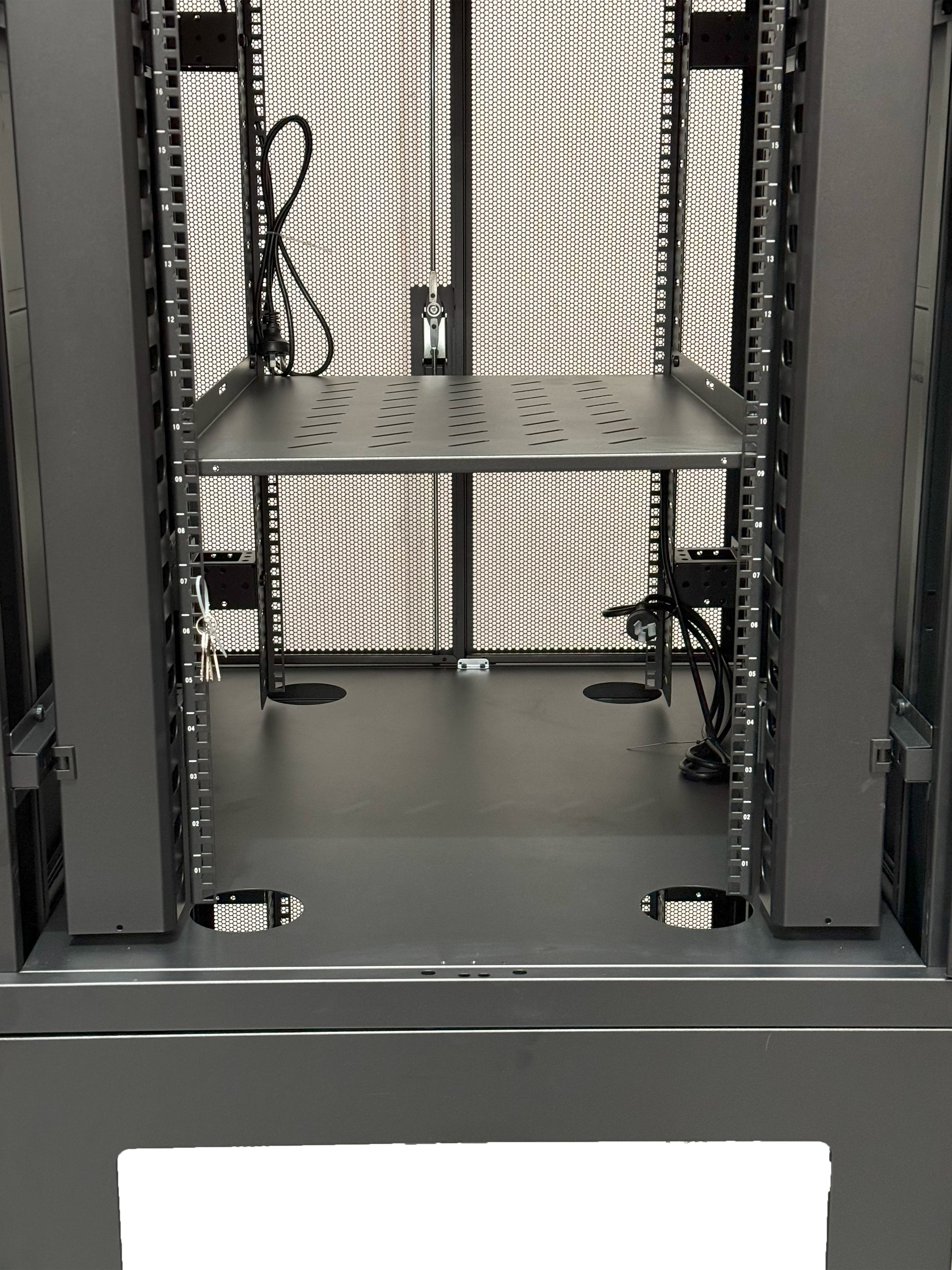 Serveredge 42RU 800W x 1000D 2 Section Co-location Fully Assembled Free Standing Cabinet