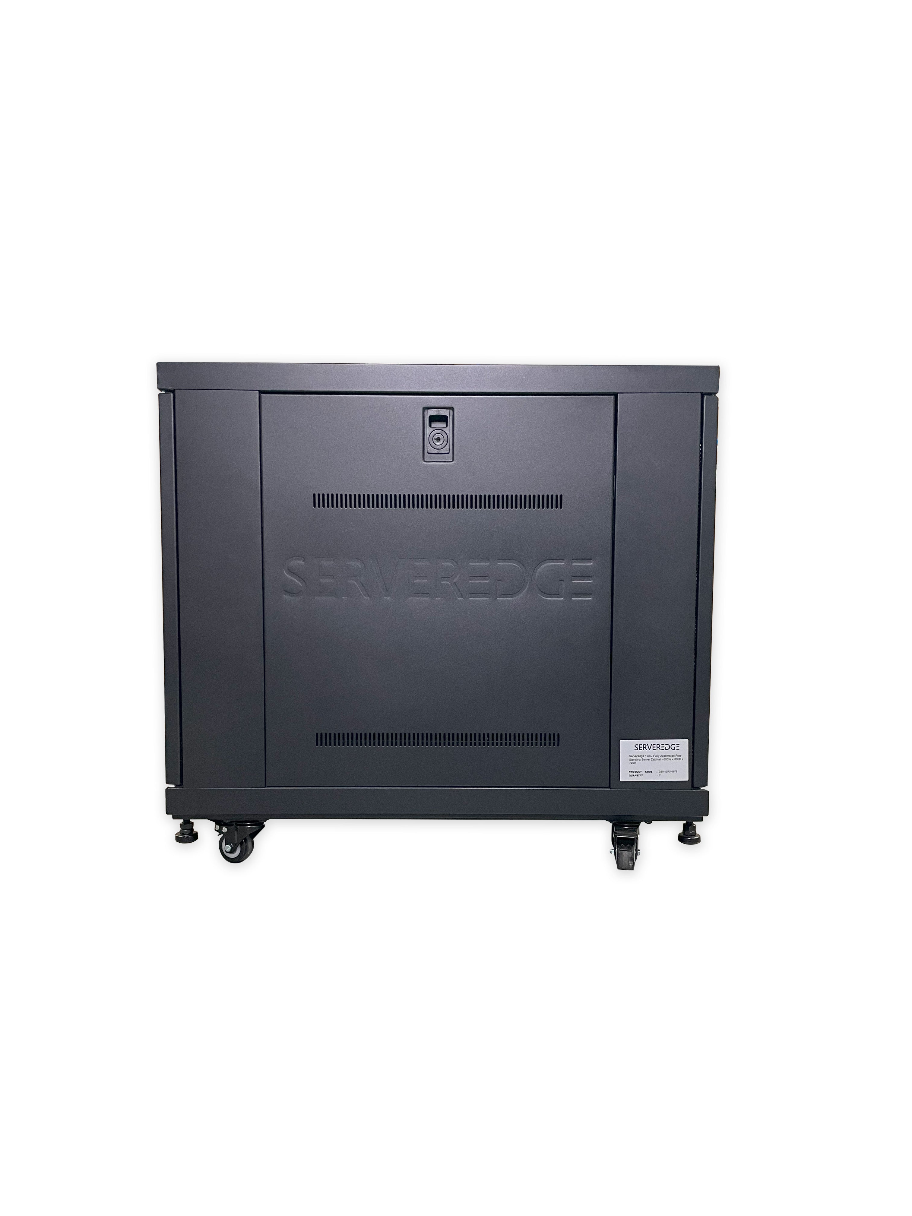 12RU 600mm Wide & 800mm Deep Fully Assembled Free Standing Server Cabinet