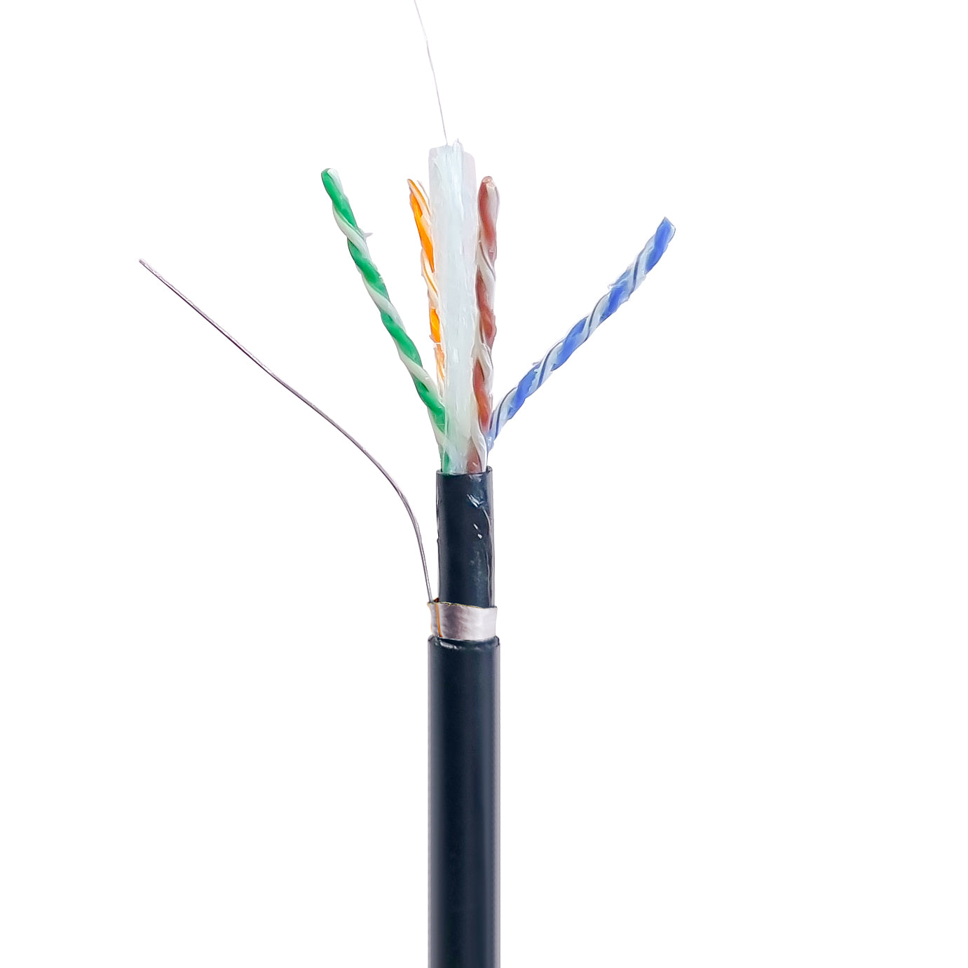 *NEW* CAT6A 305m BLACK FUTP Shielded Jell Filled Outdoor/Underground Solid Network Cable