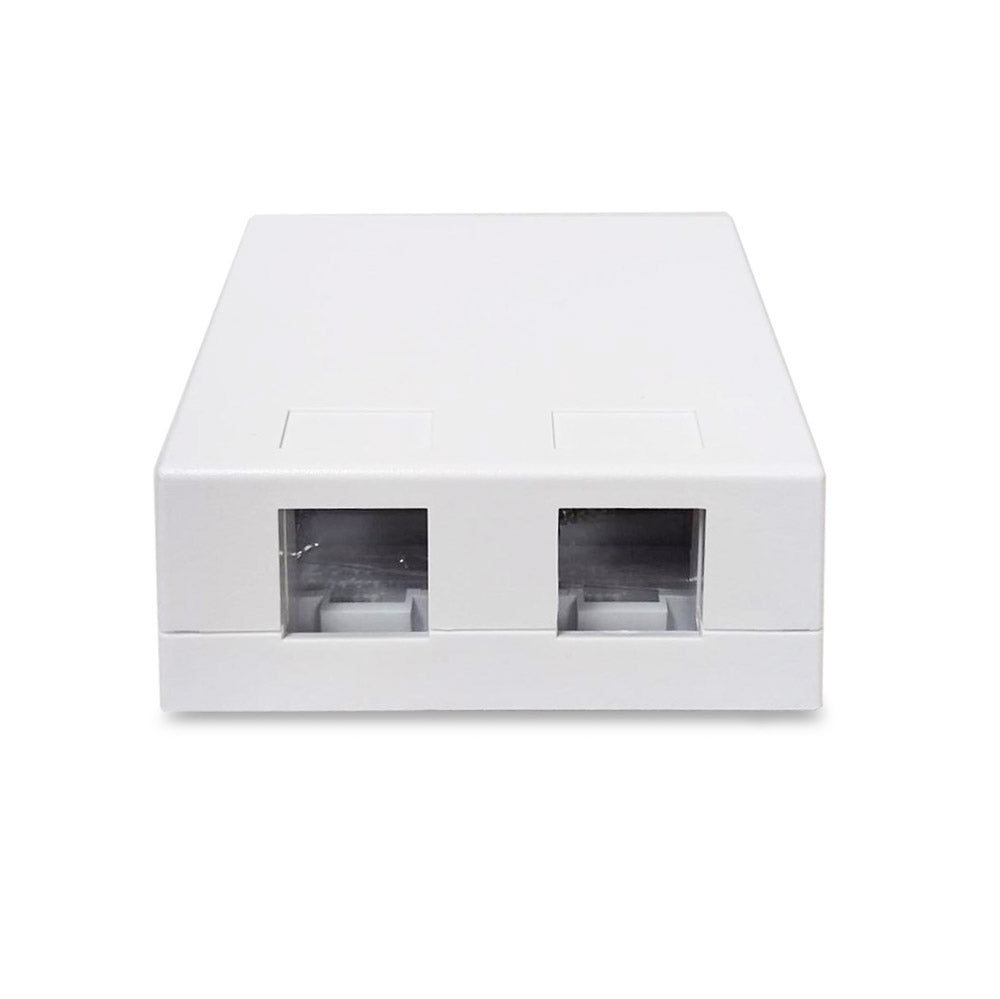 Serveredge 2 Way Universal Surface Mount Box - White