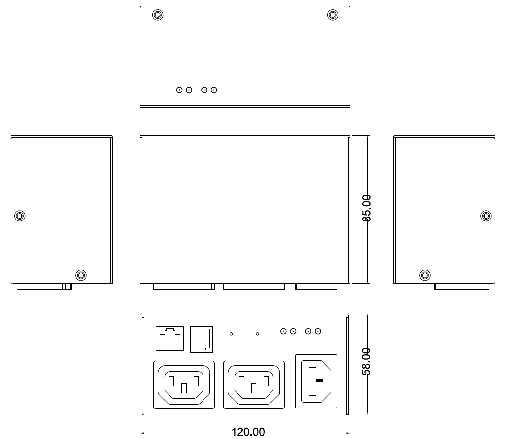 2 Port Switched Elite Series PDU (8) IEC C13 Output & (1) IEC C14 Input, 10A, 240V