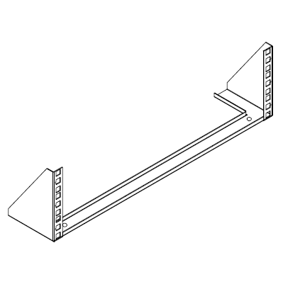 3RU Vertical Mount Wall Bracket - 19 Inch Wide