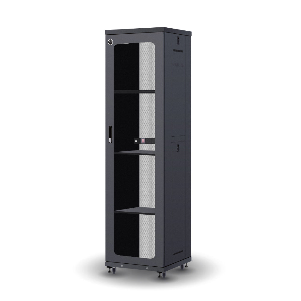 Serveredge 45RU 600mm Wide & 600mm Deep Fully Assembled Free Standing Server Cabinet