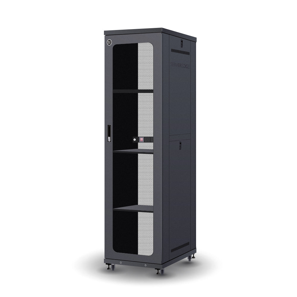 Serveredge 45RU 600mm Wide & 1200mm Deep Fully Assembled Free Standing Server Cabinet