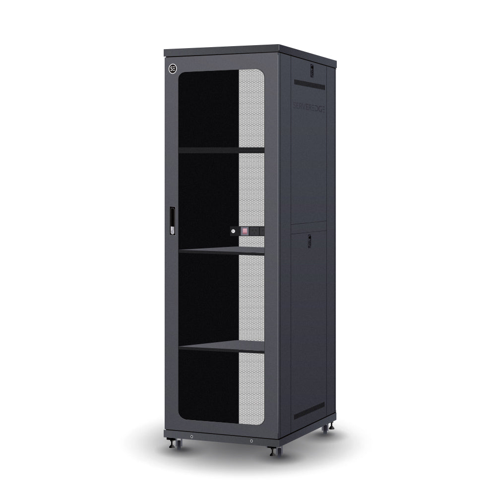 Serveredge 45RU 800mm Wide & 1200mm Deep Fully Assembled Free Standing Server Cabinet