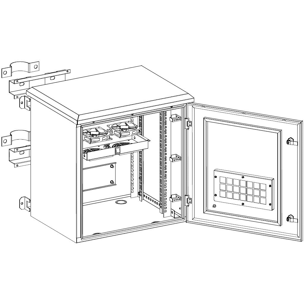Serveredge 15RU IP56 Rated 600mm Wide & 450mm Deep