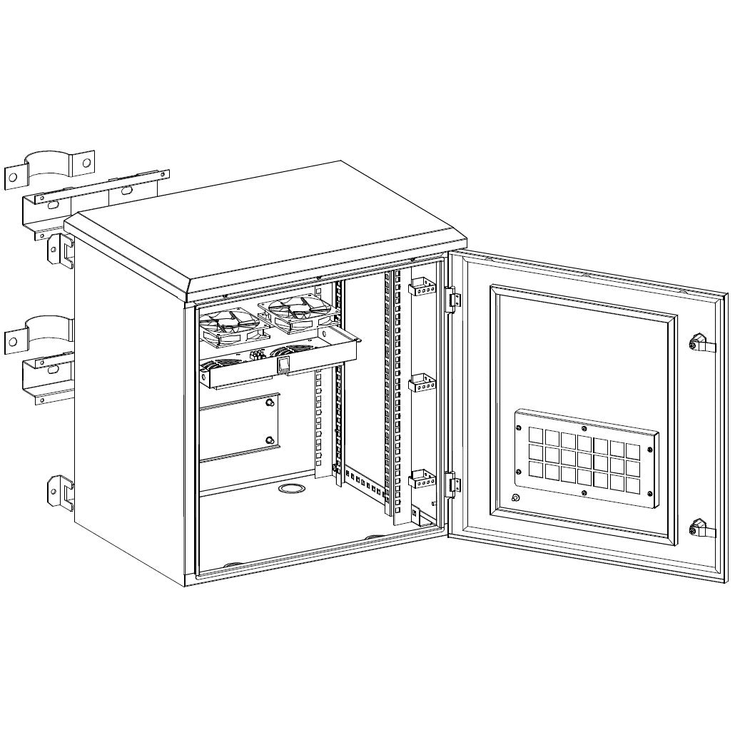 Serveredge 9RU IP56 Rated 600mm Wide & 450mm Deep