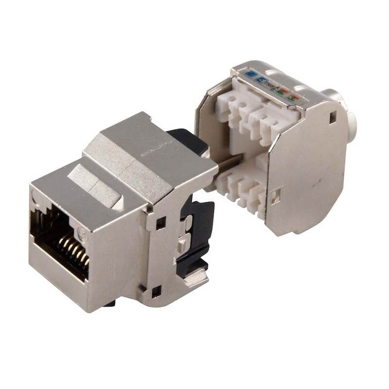 Cat 6A Shielded 10 Gigabit Keystone Jack