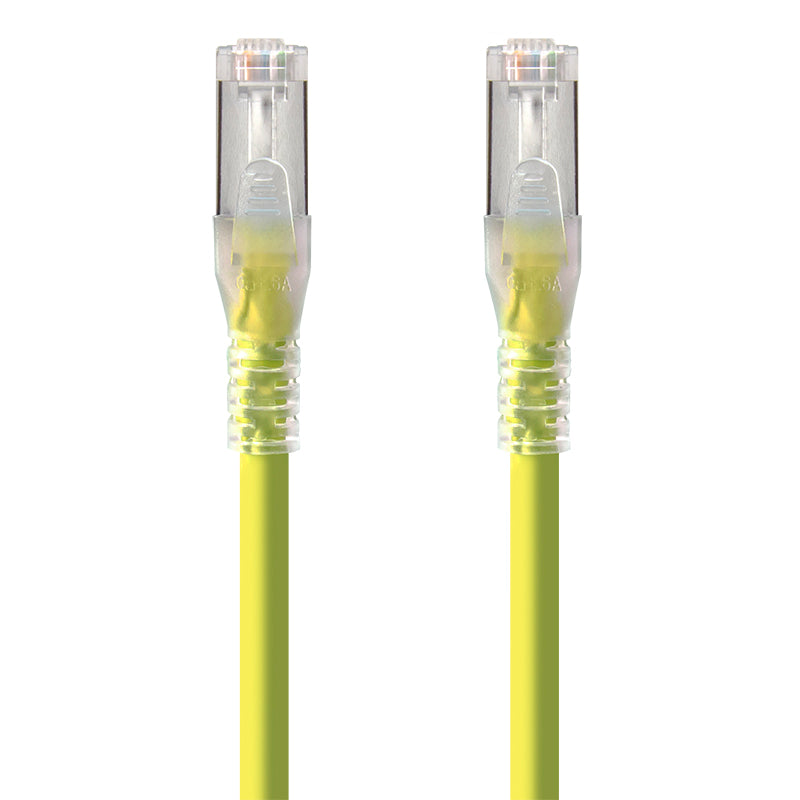 10m Yellow 10GbE Shielded CAT6A LSZH Network Cable