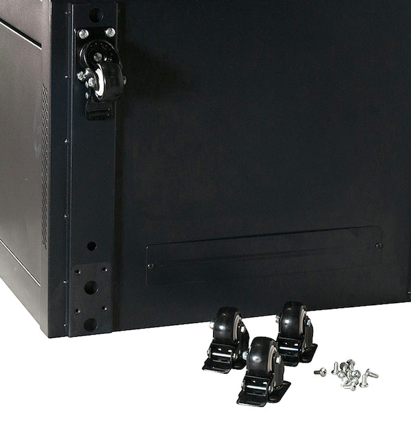 Serveredge Set of 4 Heavy Duty Castor Wheels with Brake: Includes 4 Castors & Set of Screws