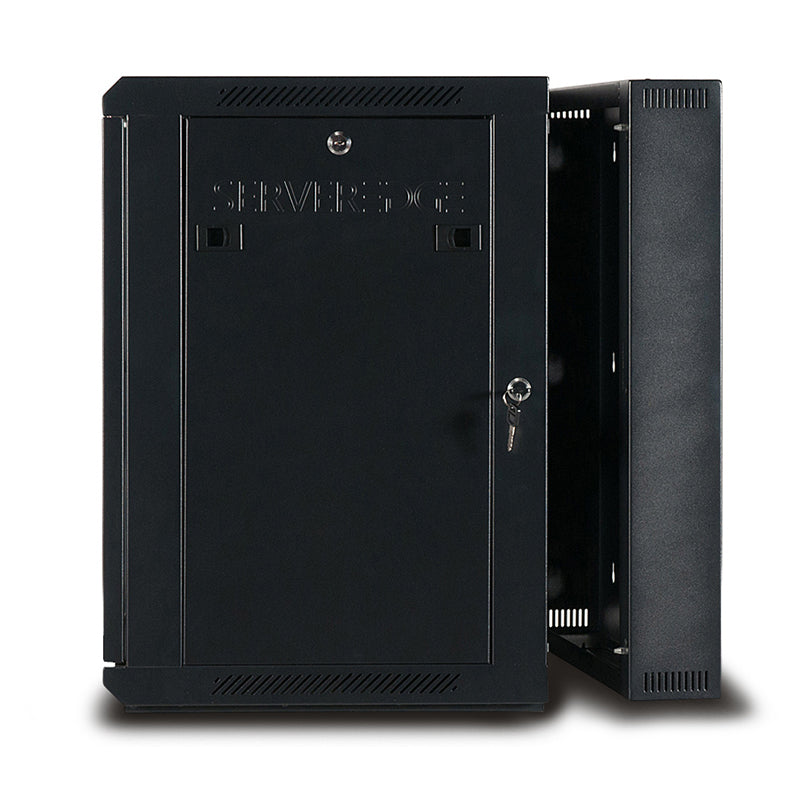 12RU 600mm Wide & 700mm Deep Fully Assembled Swing Frame Hinged Wall Mount Cabinet