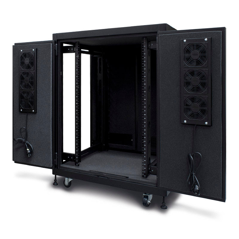 *RUN OUT STOCK* 18RU Fully Assembled Soundproof Free Standing Acoustic Server Cabinet