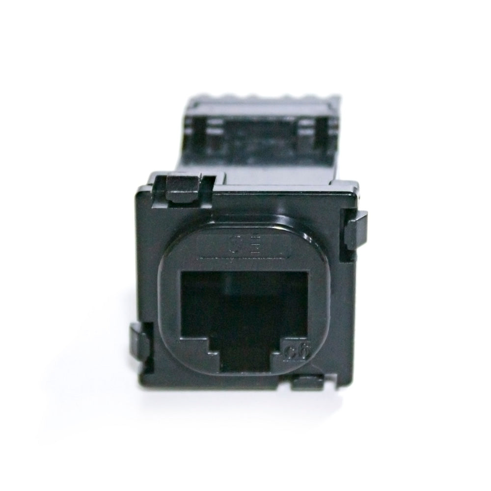 Serveredge Cat6, UTP, RJ45 Australian Style Jack - Black- Pack of 10