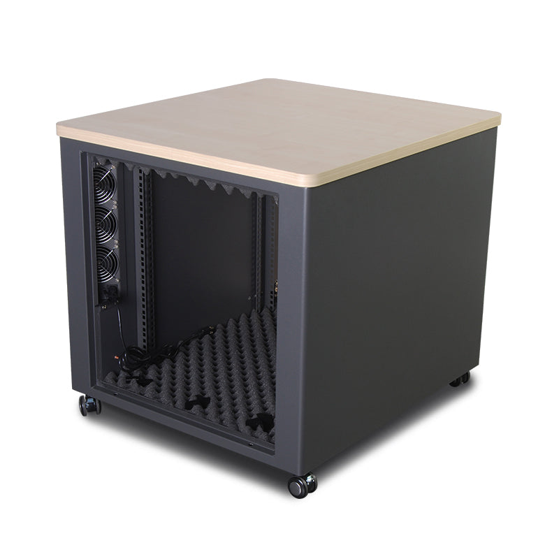 *RUN OUT STOCK* 12RU 705MM WIDE & 782MM DEEP ELEMENTARY SOUNDPROOF FREE STANDING PREMIUM OFFICE SERVER CABINET