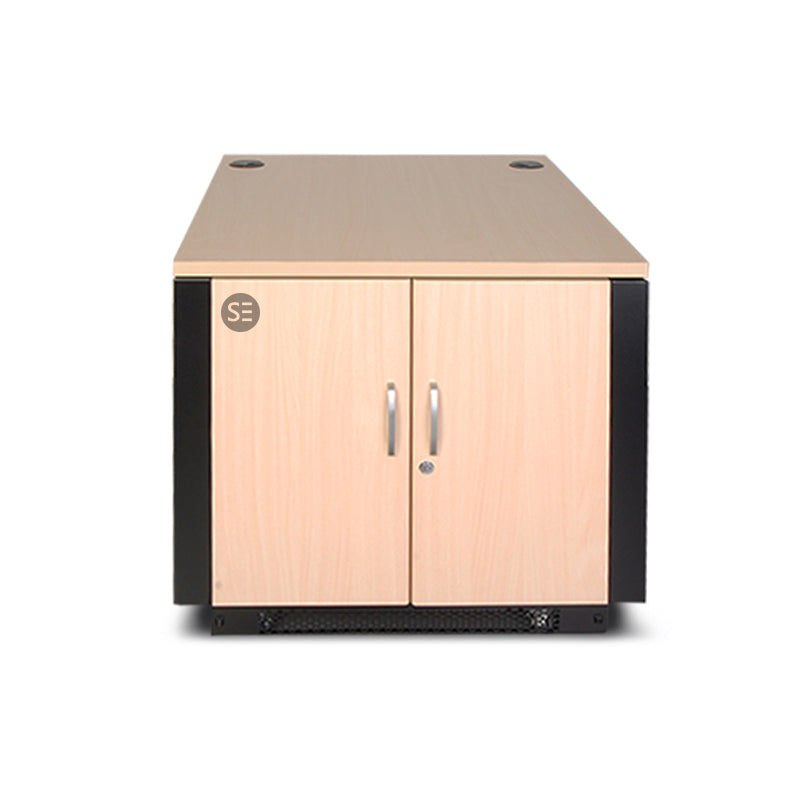 *EOL* 12RU 750MM WIDE & 1135MM Deep Fully Assembled Free Standing Premium Soundproof Office Server Cabinet