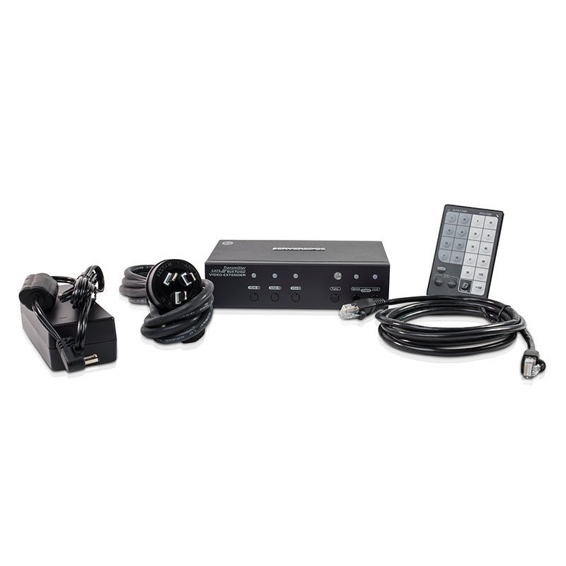 4K2K HDMI X 2, VGA X 1 HDBaseT Extender Over Single CAT5e/CAT6 with 4K, GUI, 3D & IR