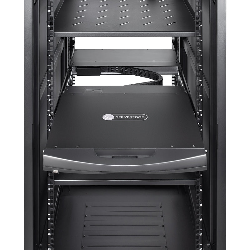 19" LCD KVM Console Rack Drawer - Single Port KVM USB/PS2/VGA