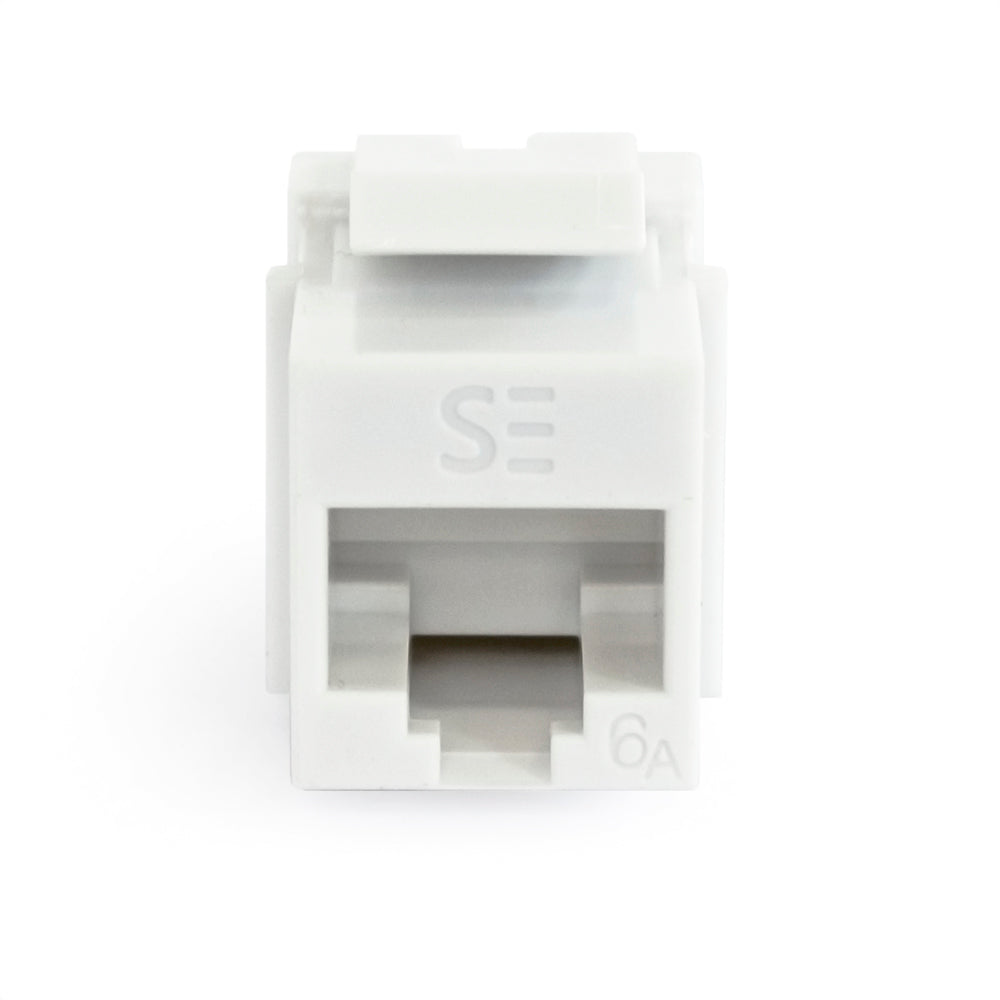 Universal Cat6A, UTP, RJ45 Modular Keystone Jack - Comes in Pack of 10