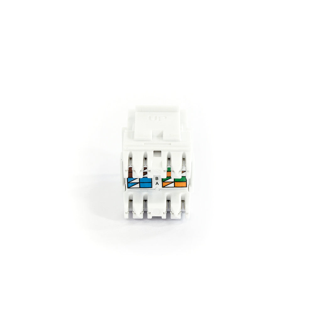 Universal Cat6A, UTP, RJ45 Modular Keystone Jack - Comes in Pack of 10