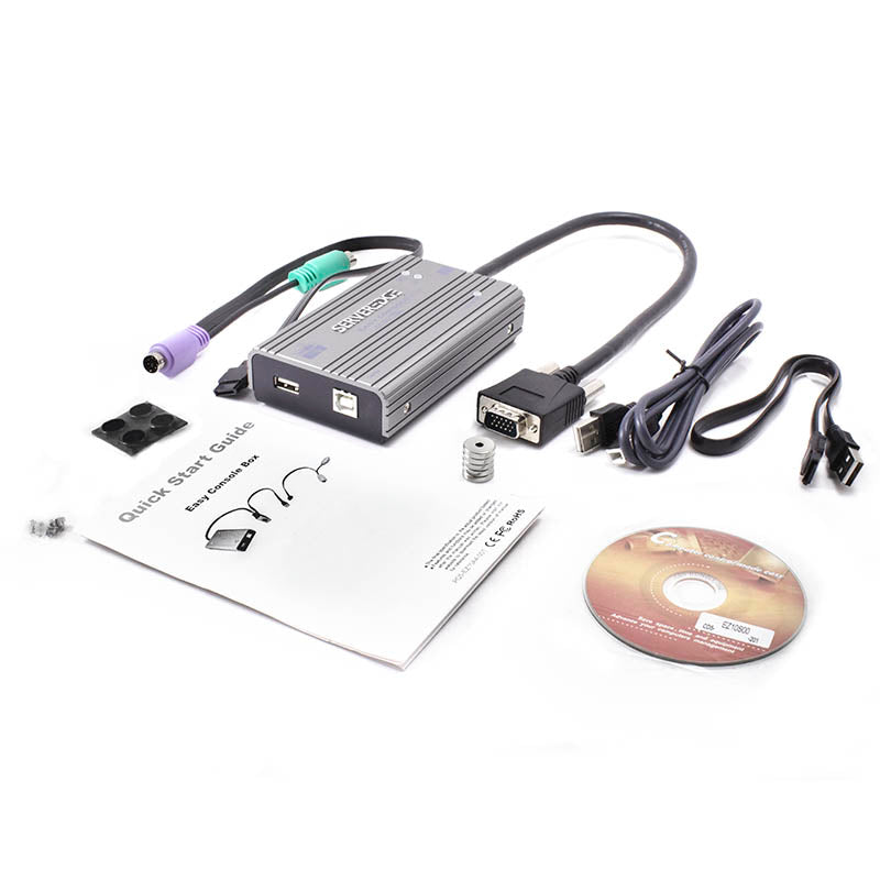 KVM Console to USB 2.0 Portable Laptop Crash Cart Adapter