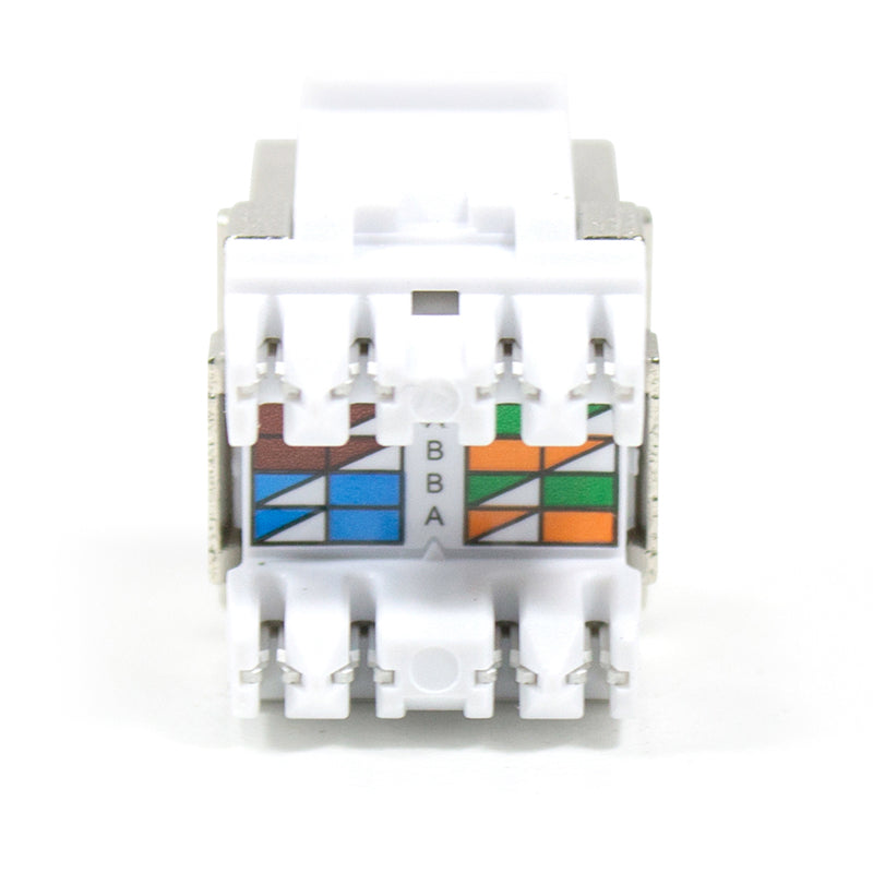 Serveredge Universal Cat6A, STP, RJ45 Modular Keystone Jack - QUICK TOOL Compatible - Pack of 10