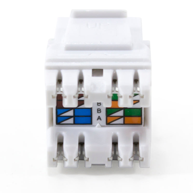 UNIVERSAL CAT6, UTP, RJ45 MODULAR KEYSTONE JACK - Comes in Packs of 10