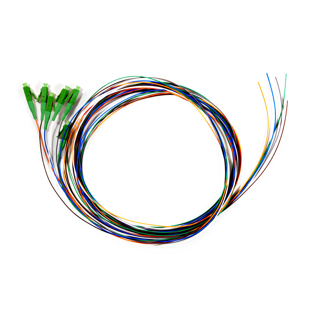 Serveredge LCA Pigtail OS2 - 2 Metre - 6 Fibres (Multi-Colour)