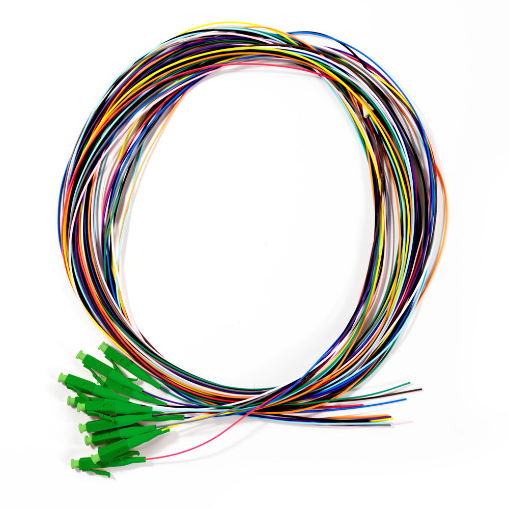 Serveredge LCA Pigtail OS2 - 2 Metre - 12 Fibres (Multi-Colour)