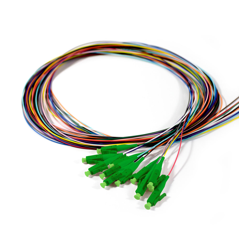 Serveredge LCA Pigtail OS2 - 2 Metre - 12 Fibres (Multi-Colour)