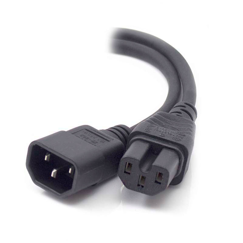 IEC C14 to IEC C15 High Temperature - Male to Female Cable - 3m