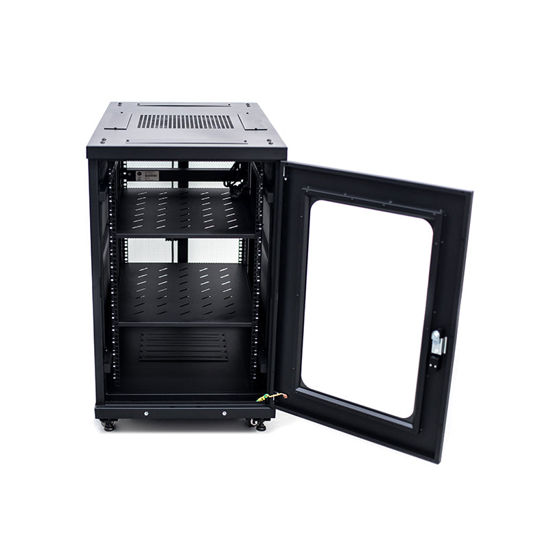 Serveredge18RU 600mm Wide & 1000mm Deep Fully Assembled Free Standing Server Cabinet