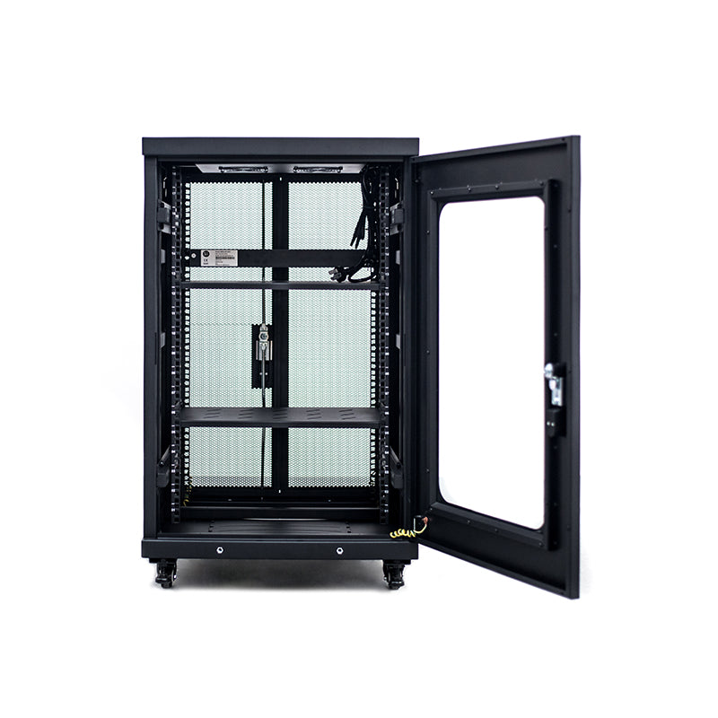 Serveredge 18RU 600mm Wide & 600mm Deep Fully Assembled Free Standing Server Cabinet