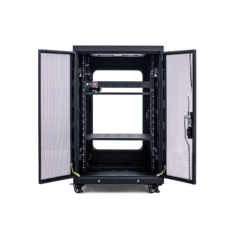 Serveredge 18RU 600mm Wide & 600mm Deep Fully Assembled Free Standing Server Cabinet