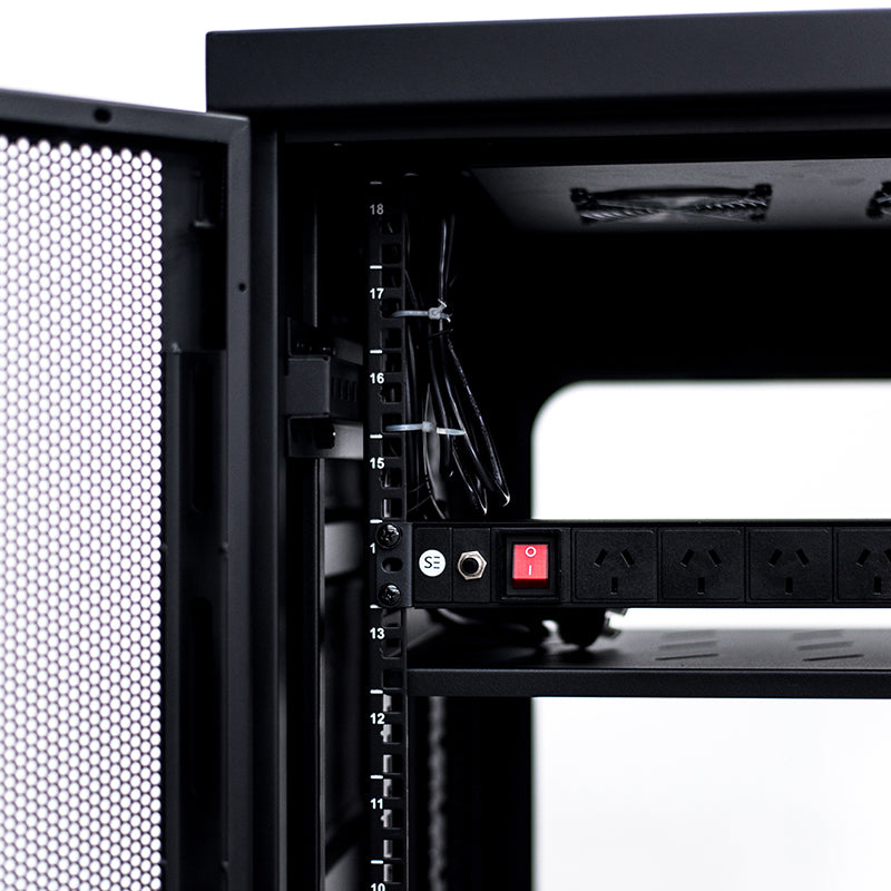 Serveredge 18RU 600mm Wide & 600mm Deep Fully Assembled Free Standing Server Cabinet