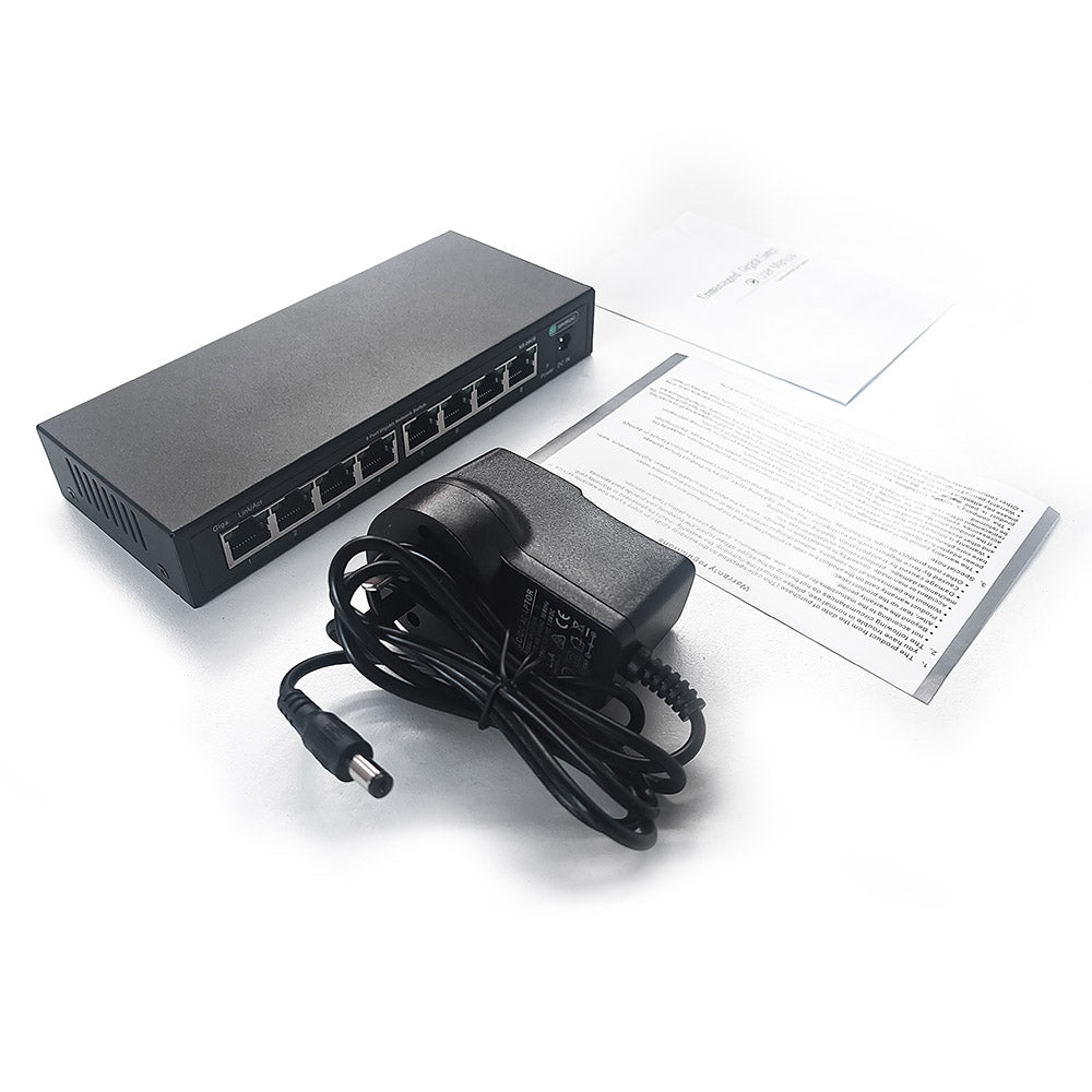 Serveredge 10/100/1000Base TX, 8 Port Gigabit Unmanaged Ethernet Switch