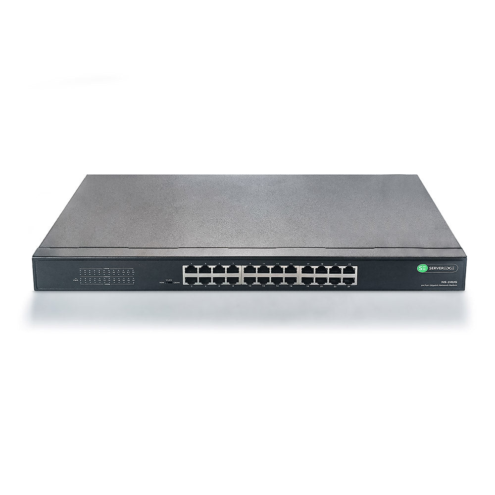 Serveredge 10/100/1000Base TX, 24 Port Gigabit Unmanaged Ethernet Switch
