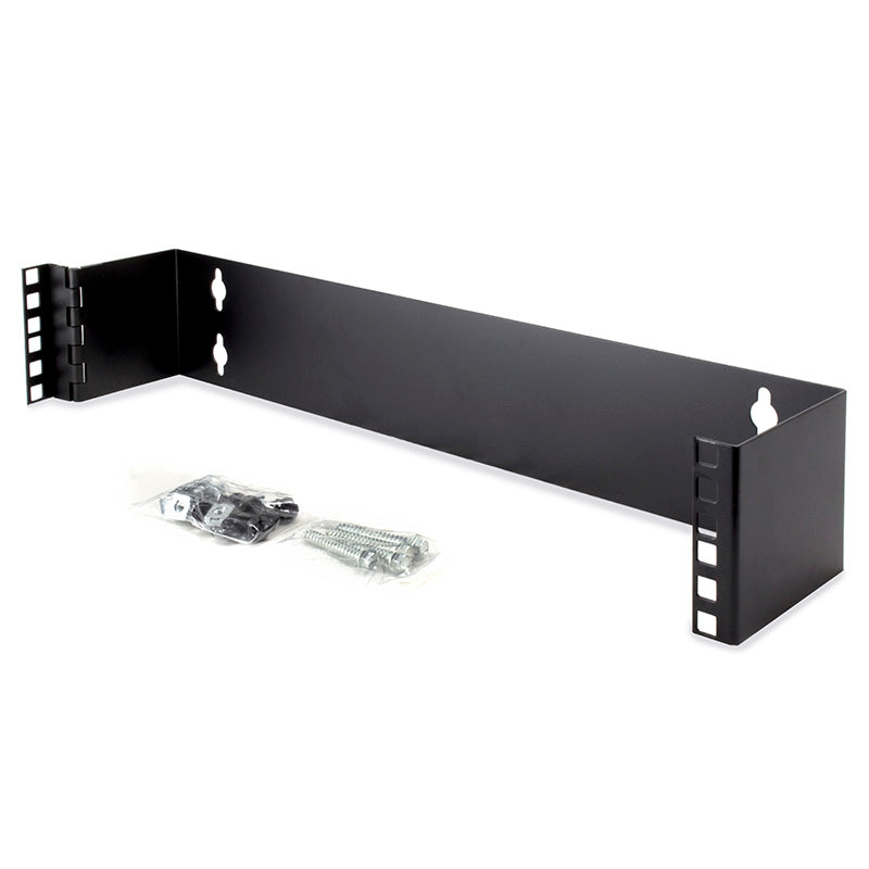 2RU Wall Mount Patch Panel Bracket - 19 Inch Wide & 102mm Deep