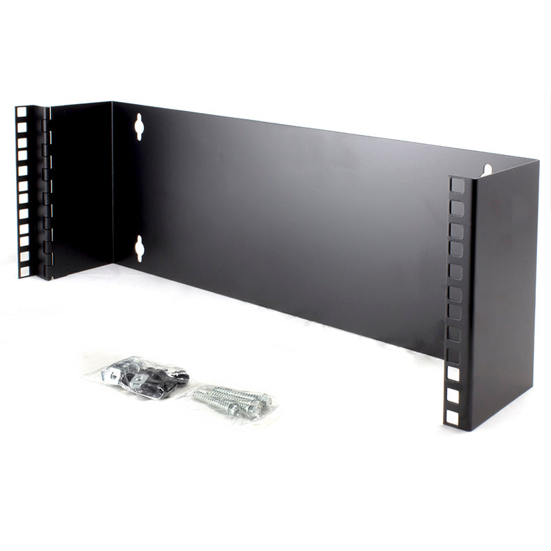 4RU Wall Mount Patch Panel Bracket - 19 Inch Wide & 102mm Deep