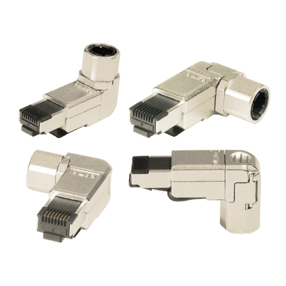 Serveredge RJ45 Cat6A Shielded Angled Industrial Field Connector