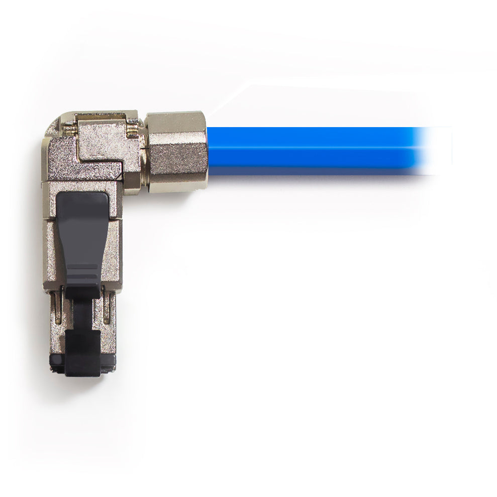 Serveredge RJ45 Cat6A Shielded Angled Industrial Field Connector