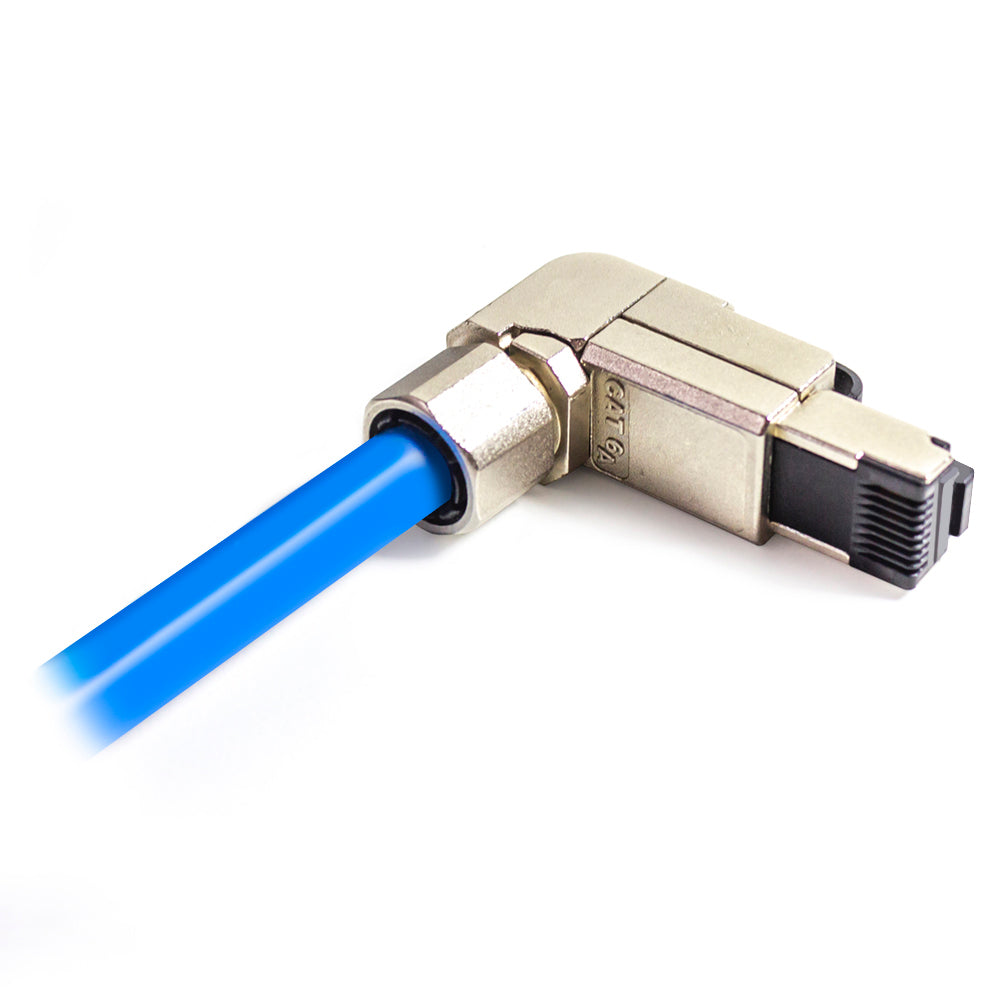 Serveredge RJ45 Cat6A Shielded Angled Industrial Field Connector