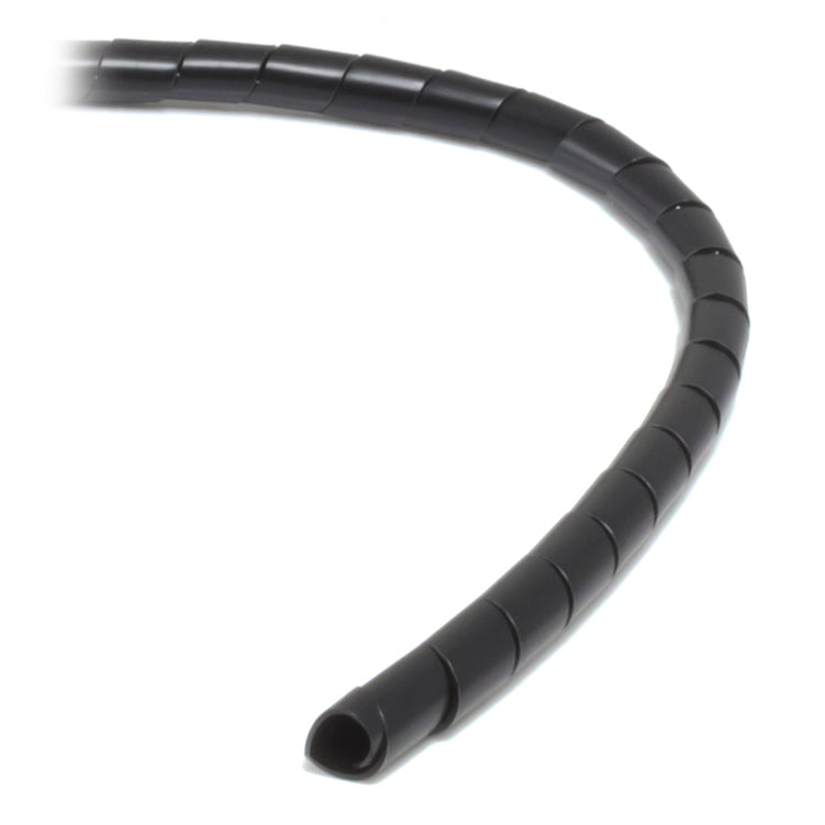 Ty It 10m Spiral Cable Wrap for Cable Management - 20mm/Black