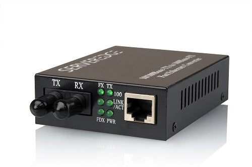 Serveredge 10/100Base-TX to 100Base-FX Multimode ST Fibre Media Converter (2km)