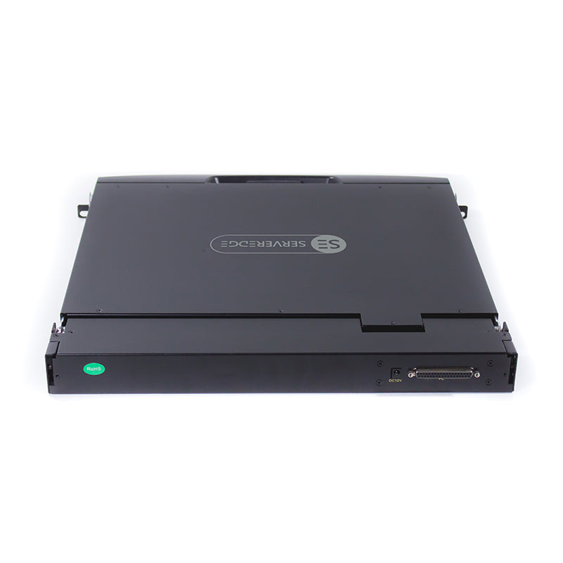 19" LCD KVM Console Rack Drawer - Single Port KVM USB/PS2/VGA