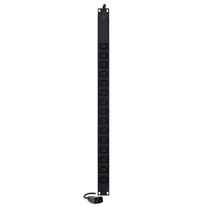 Vertical 15 Port PDU (15) IEC C13 Output (1) IEC C20 Input, 16A, 240V