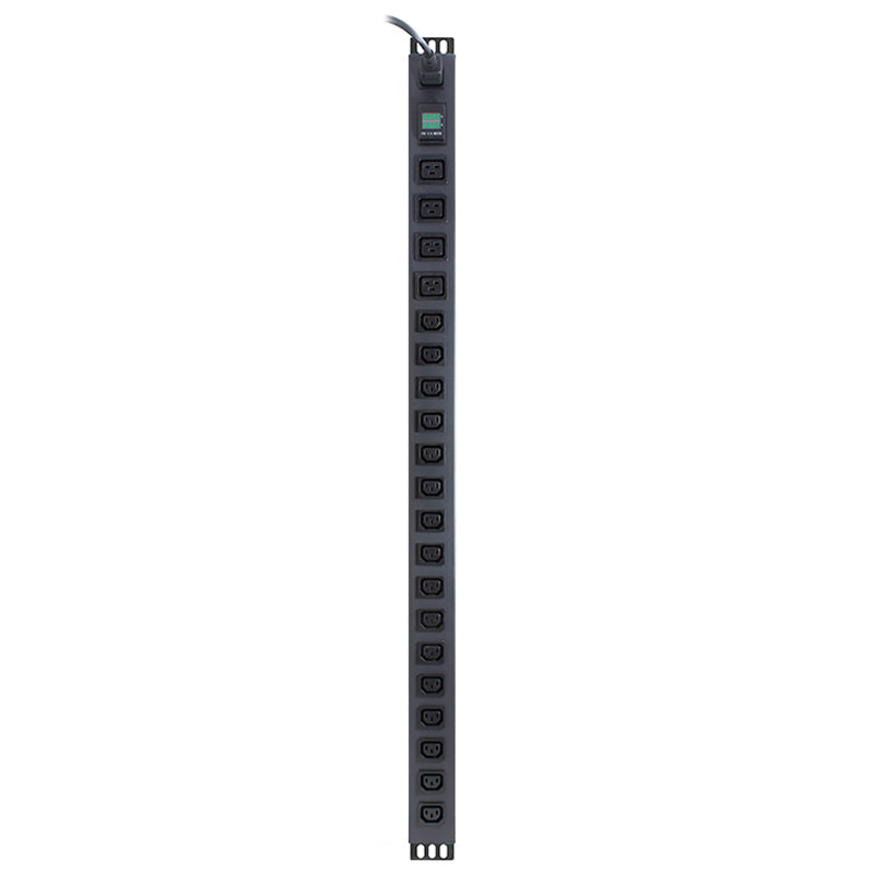 Metered 20 Port Vertical PDU,(16) IEC C13 Output, (4) IEC C19 Output & (1) IEC C20 Input