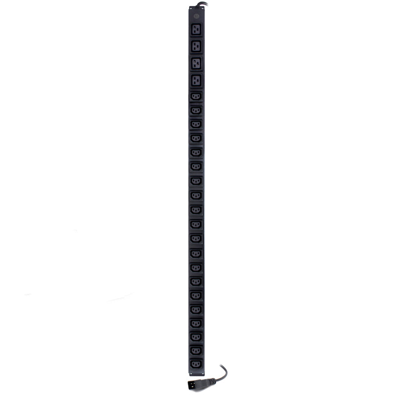 Basic 24 Port 0RU Vertical PDU, (20) IEC C13 Output, (4) IEC C19 Output (1) IEC C20 Input ,16A