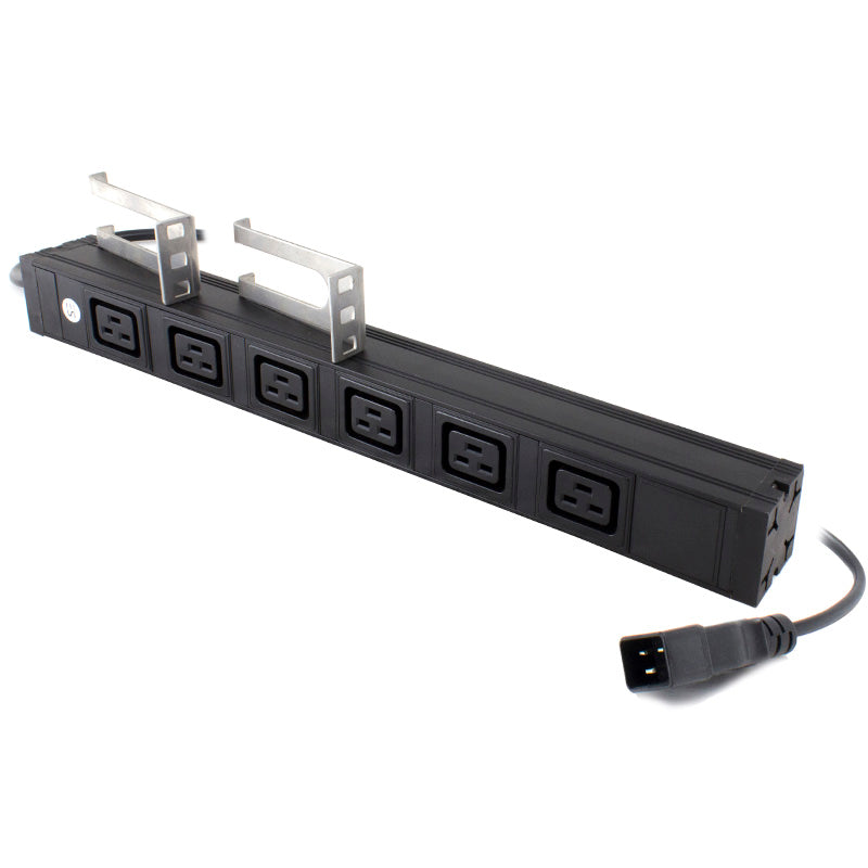 6 Port IEC PDU, (6) IEC C19 Output & (1)IEC C20 Input Plug 16A 240V
