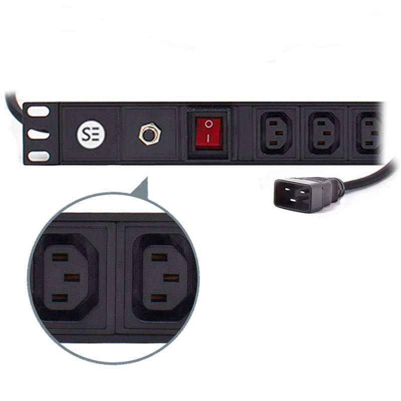Serveredge Premium 8 Port IEC PDU, (8) IEC C13 Output & (1) IEC C20 Input, 16 A, 240 V