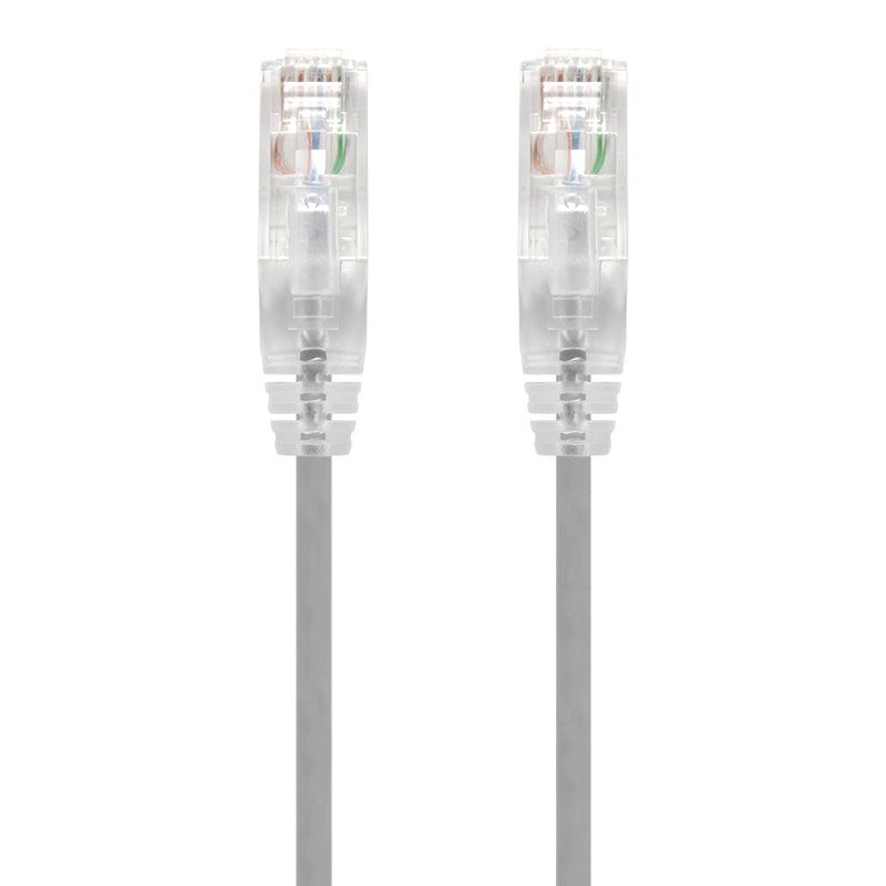 1.5m Grey Ultra Slim Cat6 Network Cable, UTP, 28AWG